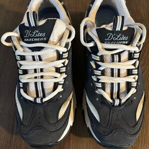 Skechers D'Lites  Shoes - Blue and White